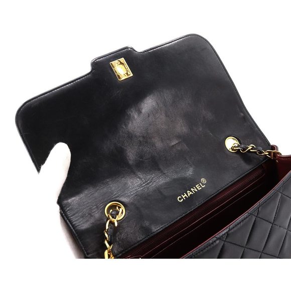 Chanel Matelasse Chain Shoulder Bag Leather Black Gold Metal Fittings - Picture 7 of 9